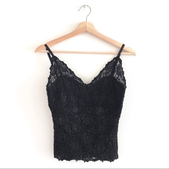 Lafayette 148 New York Tops - Lafayette 148 Black Lace Camisole
